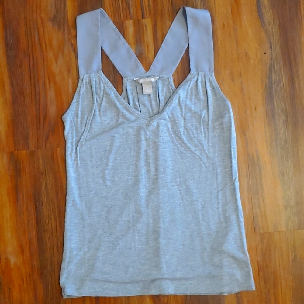 Banana Republic Light Gray Tank Top with Wide Straps